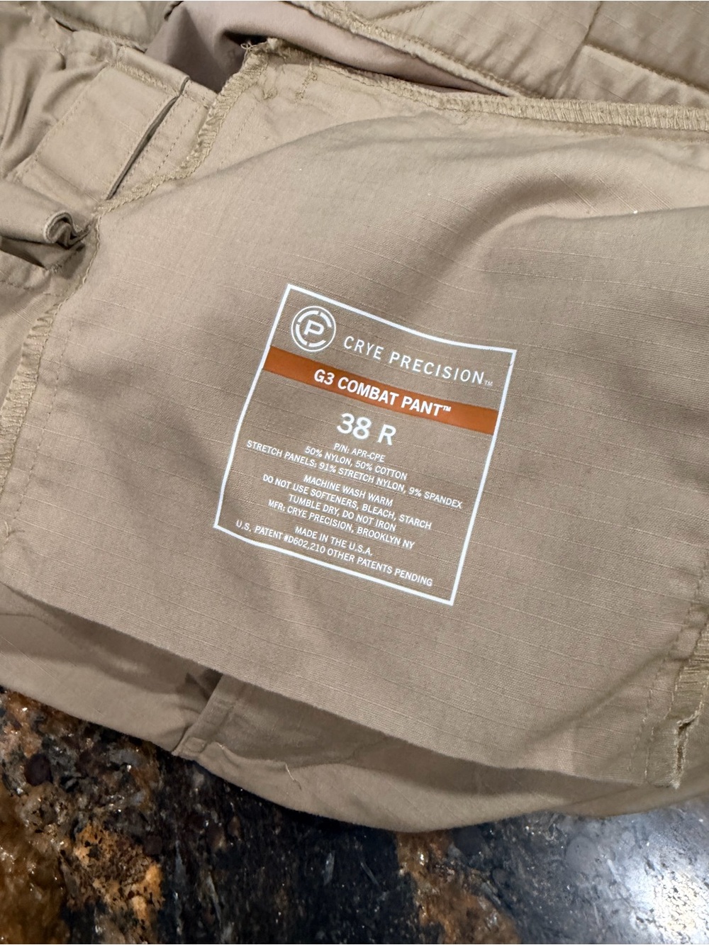 Crye Precision G3 Combat Pants - Tan (38R)